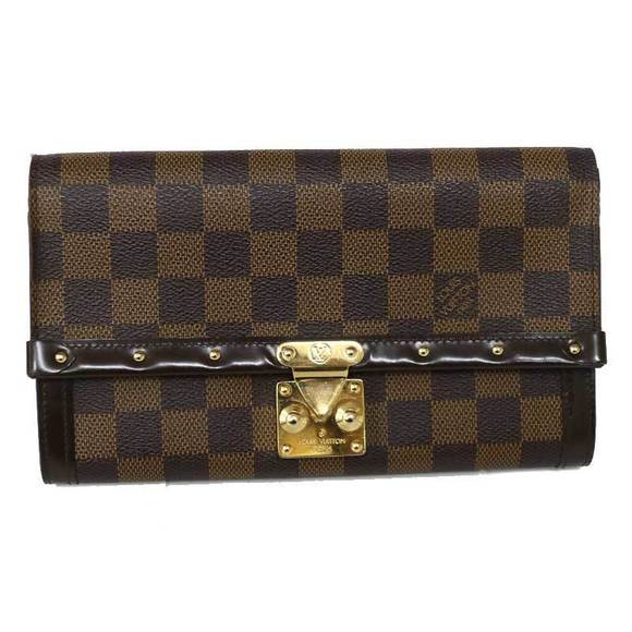 Louis Vuitton Wallet Long Brown Damier Portefeuille Venice Canvas - Picture 1 of 6